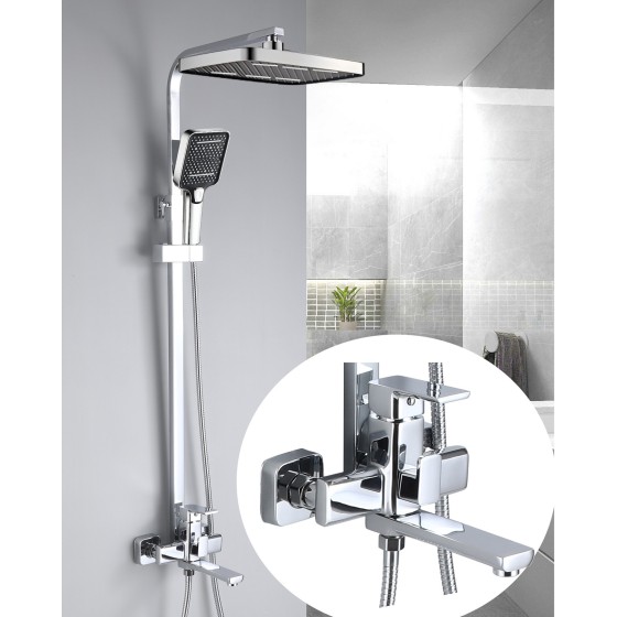 N3015 CHROME SHOWER SET,STOCK